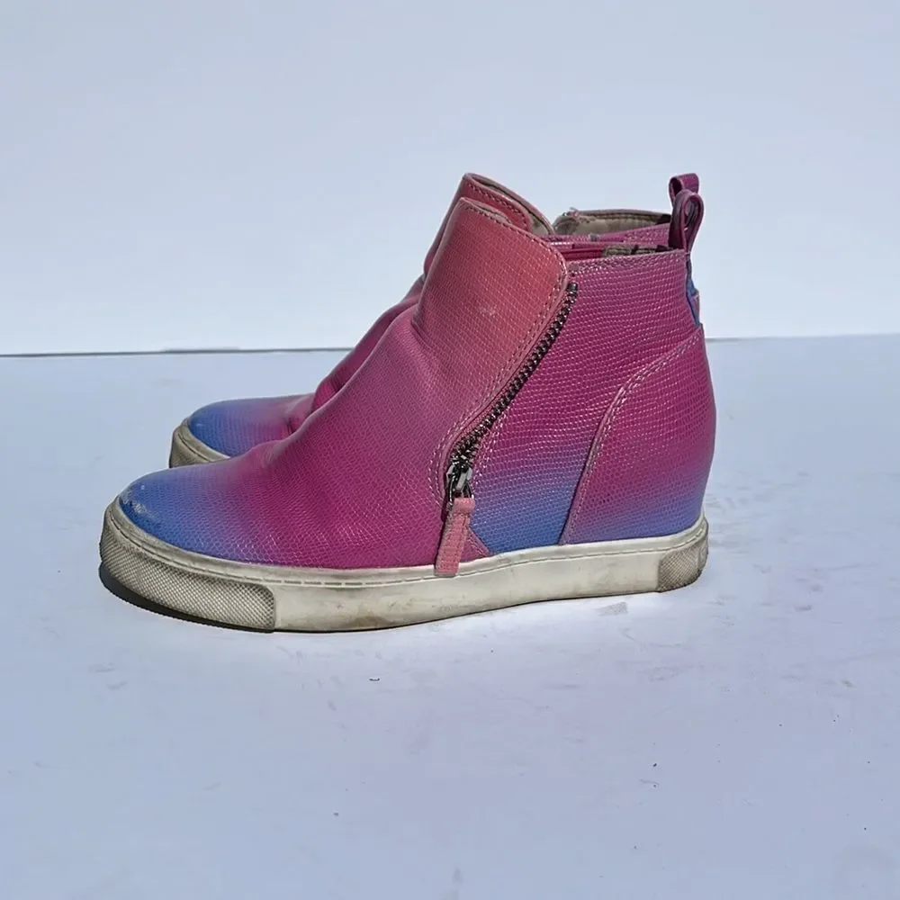 🔥4/$25 Vince Camuto Girls Sneakers Pink Blue Ombré